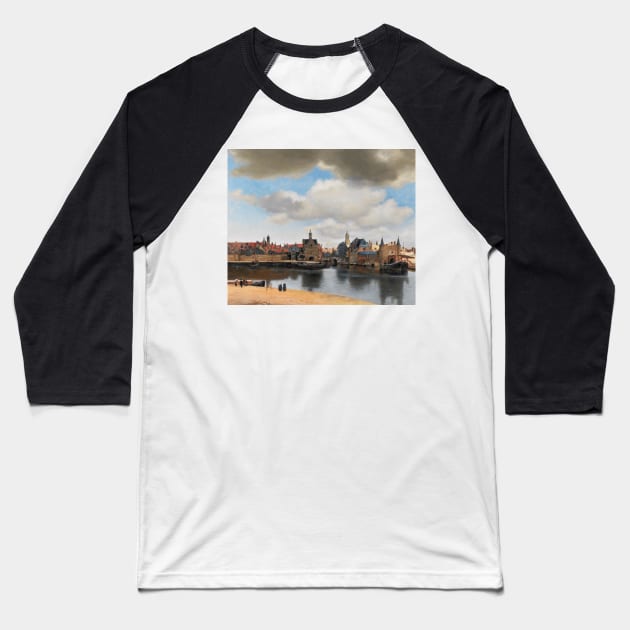 View of Delft - Johannes Vermeer Baseball T-Shirt by themasters